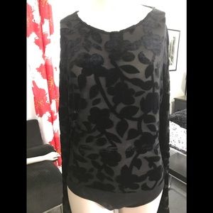 Vintage Cosabella Italian black velvet bodysuit